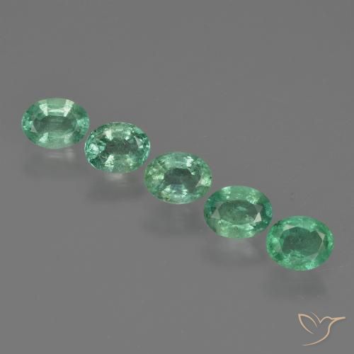 1.60ctw Naturale Verde medio Smeraldo, Ovale, SI