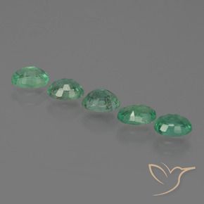 Gemme di Smeraldo Verde medio naturale da 1.60 ct, Ovale, SI