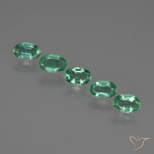 Smeraldo naturale verde da 1,15 ct, taglio ovale, SI
