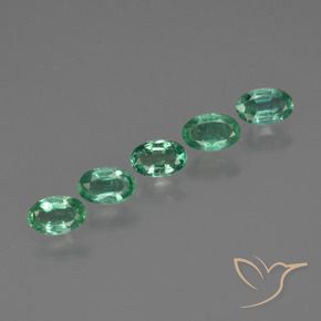 Smeraldo naturale verde da 1,15 ct, taglio ovale, SI