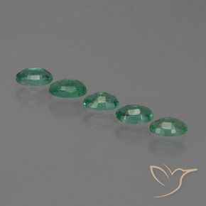 Smeraldo naturale verde da 1,15 ct, taglio ovale, SI