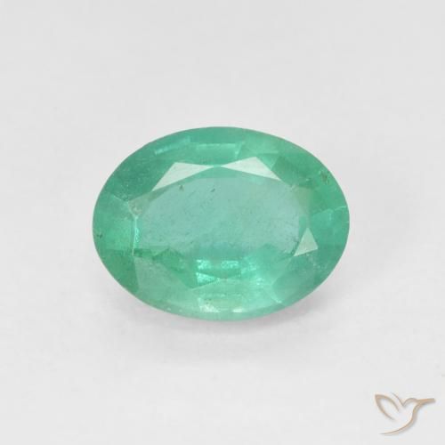 Smeraldo Blu verde naturale da 1.62 ct, Ovale, SI
