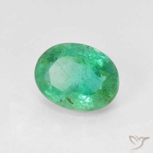 Smeraldo Blu verde naturale da 1.96 ct, Ovale, SI