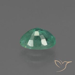 Smeraldo Verde bluastro naturale da 0.85 ct, Ovale, SI