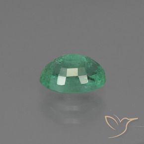 Smeraldo Verde medio naturale da 0.95 ct, Ovale, SI
