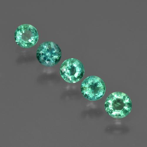 Smeraldo naturale verde da 1,02 ct, taglio rotondo, SI