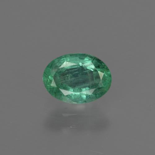 Smeraldo naturale verde da 0,79 ct, taglio ovale, SI