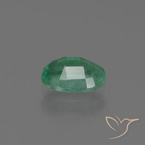 Smeraldo Verde medio naturale da 0.72 ct, Ovale, SI