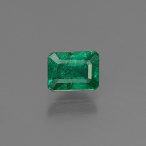 Smeraldo Verde naturale da 0.59 ct, Taglio smeraldo, SI