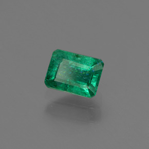Smeraldo Verde naturale da 0.59 ct, Taglio smeraldo, SI