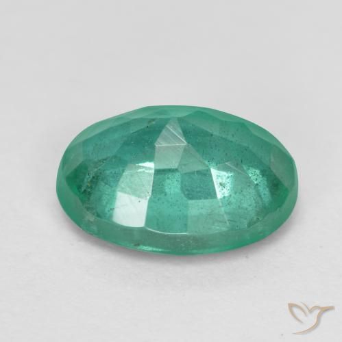 Smeraldo Verde medio naturale da 1.25 ct, Ovale, SI