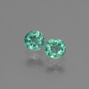 Smeraldo naturale verde da 0,52 ct, taglio rotondo, SI-I1