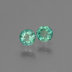Smeraldo naturale verde da 0,52 ct, taglio rotondo, SI-I1