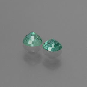 Smeraldo naturale verde da 0,52 ct, taglio rotondo, SI-I1