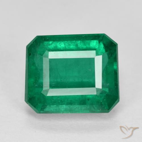 2.90ct Naturale Verde scuro Smeraldo, Taglio smeraldo, SI