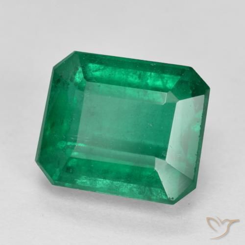 Smeraldo Verde scuro naturale da 2.90 ct, Ottagonale / Taglio smeraldo, SI