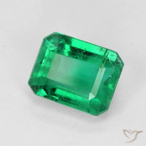 Smeraldo Verde Smeraldo Medio naturale da 2.08 ct, Ottagonale / Taglio smeraldo, SI