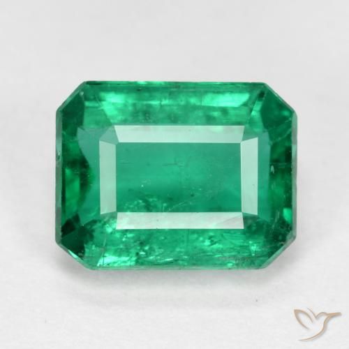 2.28ct Naturale Verde elettrico Smeraldo, Taglio smeraldo, SI