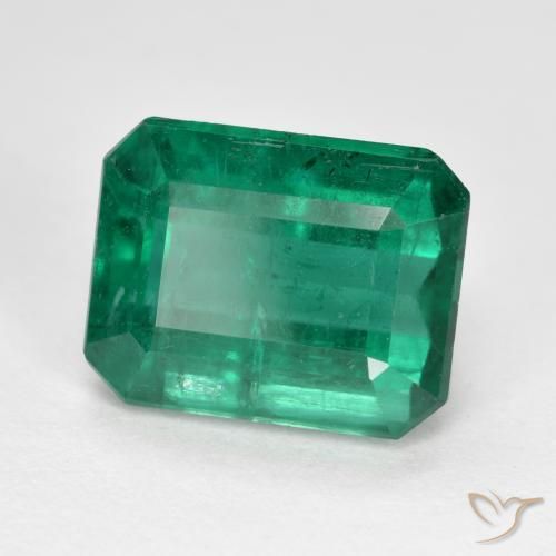 Smeraldo Verde medio naturale da 4.85 ct, Ottagonale / Taglio smeraldo, VS-SI