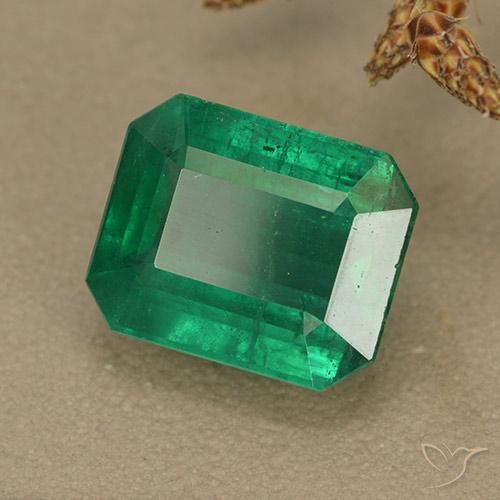 Smeraldo Verde elettrico naturale da 4.82 ct, Ottagonale / Taglio smeraldo, VS-SI
