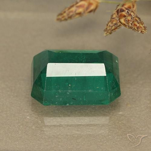 Smeraldo Verde elettrico naturale da 4.82 ct, Ottagonale / Taglio smeraldo, VS-SI