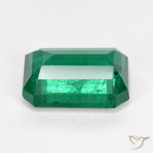 Smeraldo Verde elettrico naturale da 5.54 ct, Ottagonale / Taglio smeraldo, VS-SI