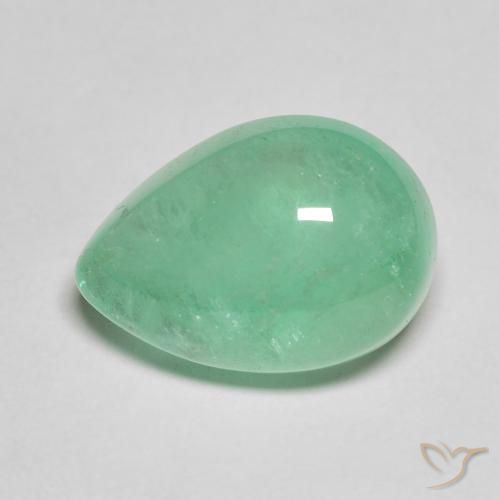 8.27ct Naturale Verde Pistacchio Smeraldo, Forma a pera, Traslucido