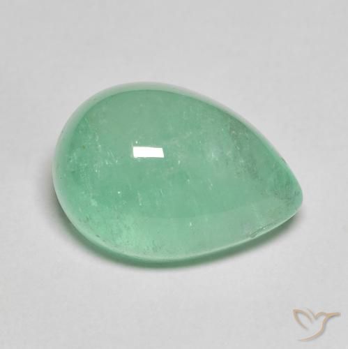 Smeraldo Verde Pistacchio naturale da 8.27 ct, Forma a pera, Traslucido