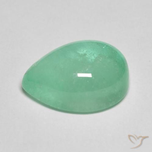 Smeraldo Verde Pistacchio naturale da 8.27 ct, Forma a pera, Traslucido