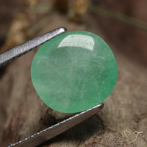 Smeraldo Verde chiaro naturale da 5.38 ct, Ovale, Traslucido
