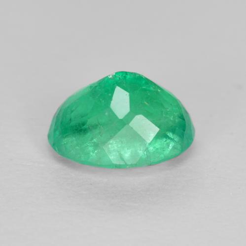 Smeraldo naturale verde da 0,94 ct, taglio ovale, VS-SI