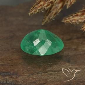 Smeraldo Verde caldo naturale da 0.88 ct, Ovale, VS-SI