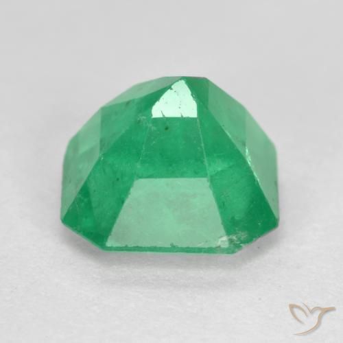 Smeraldo Verde brillante naturale da 1.61 ct, Ottagonale / Taglio smeraldo, VS-SI