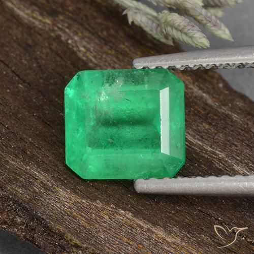1.77ct Naturale Verde chiaro Smeraldo, Taglio smeraldo, VS-SI