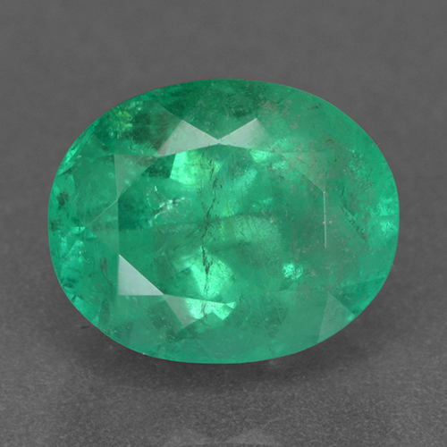 Smeraldo Verde foresta naturale da 2.53 ct, Taglio ovale, VS-SI