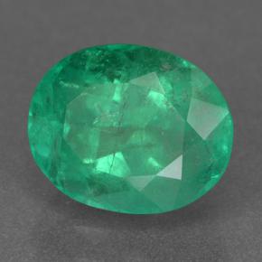 Smeraldo Verde foresta naturale da 2.53 ct, Taglio ovale, VS-SI