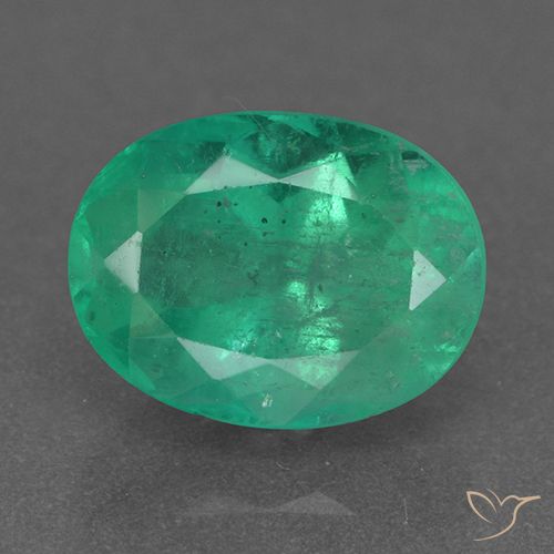 2.26ct Naturale Verde medio intenso Smeraldo, Ovale, VS-SI