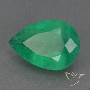 Smeraldo Trifoglio Verde naturale da 2.78 ct, Forma a pera, VS-SI