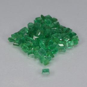 Gemme di Smeraldo Verde caldo naturale da 1.39 ct, Quadrato, VS-SI