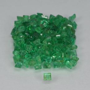 Smeraldo naturale verde da 2,08 ct, quadrato, SI