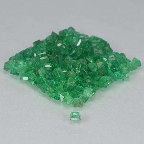 Smeraldo naturale verde da 2,41 ct, quadrato, SI