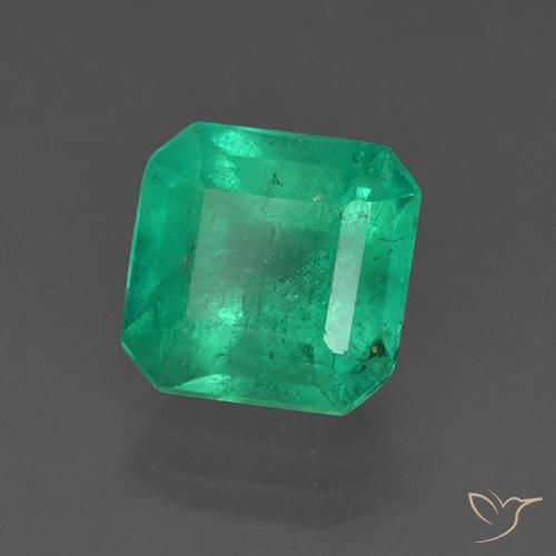 Smeraldo Verde giada naturale da 3.35 ct, Ottagonale / Taglio smeraldo, SI