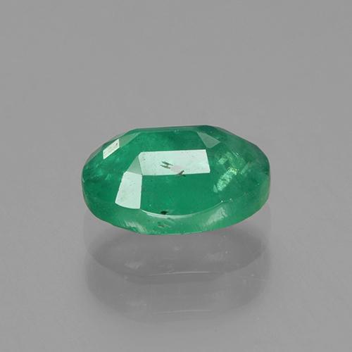 Smeraldo naturale verde da 0,88 ct, taglio ovale, SI