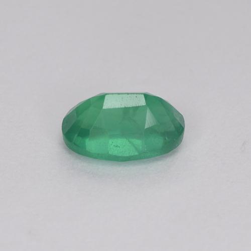 Smeraldo Verde naturale da 0.54 ct, Taglio ovale, SI