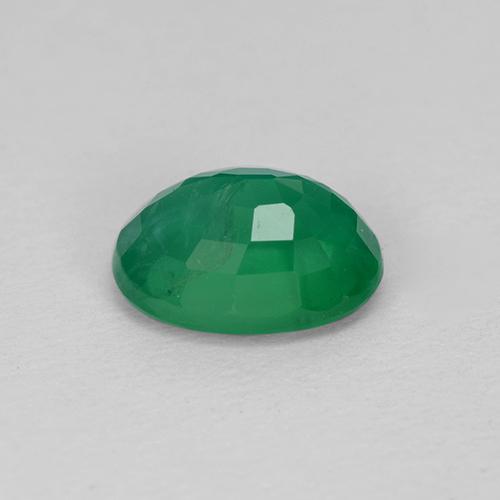 Smeraldo naturale verde da 1,35 ct, taglio ovale, SI