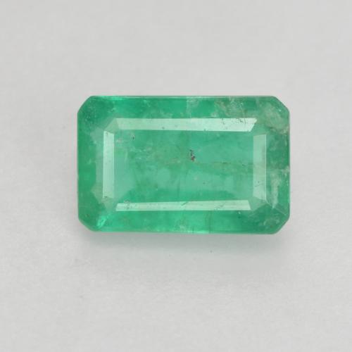 Smeraldo naturale verde da 0,45 ct, taglio smeraldo, SI-I1