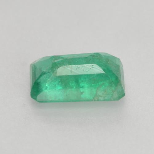 Smeraldo naturale verde da 0,45 ct, taglio smeraldo, SI-I1