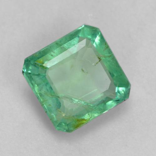Smeraldo Verde medio naturale da 1.04 ct, Taglio smeraldo, I1