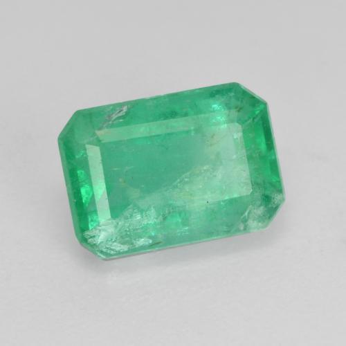 Smeraldo Verde medio naturale da 1.53 ct, Taglio smeraldo, I1