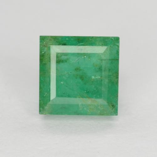 Smeraldo Verde chiaro medio naturale da 0.65 ct, Quadrato, I1